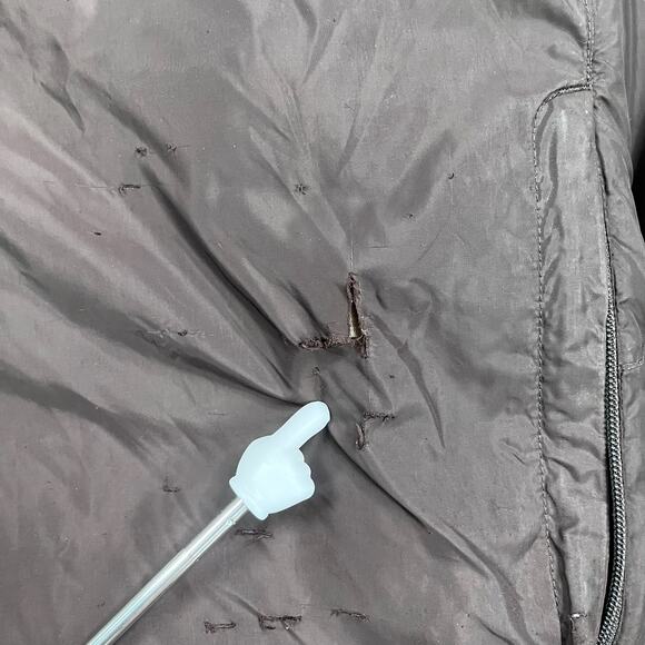 Vintage 90s Military Trench Coat Mens L Button Up Wool 36L - Picture 4 of 6